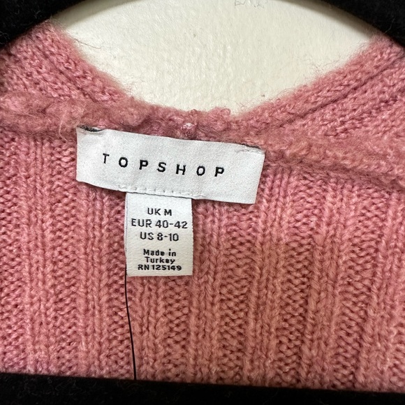 Topshop pink rose cardigan - Picture 4 of 9